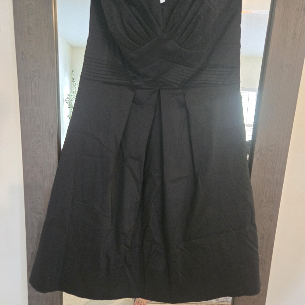 White House Black Market Strapless Black Dress